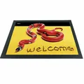 Produktbild: Witzige Fußmatte Schlange rote Königsnatter 3D-Motiv bunt 60x40x04 cm Haushalt