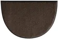 Produktbild: Erwin Müller Fußmatte halbrund Mainz, Schmutzfangmatte, Sauberlaufmatte uni braun Größe 60x85 halbrund - rutschfest, pflegeleicht, für Fußbodenheizung geeignet (weitere Farben, Größen)