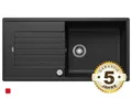 Produktbild: Blanco Zia XL 6 S Schwarz - 526 023 Granitspüle 60 cm Spülbecken