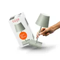 Produktbild: SIGOR Nuindie 2.0 mini - Dimmbare kleine LED Akku-Tischlampe Indoor & Outdoor, IP54 spritzwassergeschützt, Höhe 25 cm, aufladbar mit USB-C, 12 h Leuchtdauer, salbeigrün