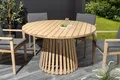 Produktbild: riess-ambiente Gartentisch KOPENHAGEN 120cm natur – rund, wetterfest, Massivholz, 4-Personen (Einzelartikel, 1-St), runder Holztisch für den Außenbereich – ideal für Terrasse & Garten