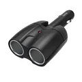 Produktbild: Hama - 223403 2-fach-Verteiler für Zigarettenanzünderbuchse 180°, Gelenkstecker,