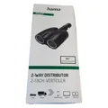 Produktbild: Hama Zigarettenanzünder Verteiler, Doppelstecker (12V Zigarettenanzünder Buchse,
