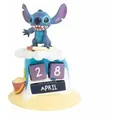 Produktbild: Ewiger Kalender 3D Surfer in Blau mit mit 5 Blöcken mit Tagen und Monaten - 3D Dekofigur 15,5 x 11,7 x 11,7 cm