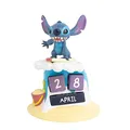 Produktbild: Grupo Erik Ewiger Kalender Disney Stitch Figur Sufer - 3D Kalender Tischkalender zum Aufstellen - Dauerkalender Lilo und Stitch Offizielles Lizenzendprodukt Büro Deko