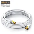 Produktbild: 15m CAT 7 Netzwerkkabel LAN 10 Gbps High Speed Ethernet S/FTP PIMF RJ45 Weiß