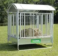 Produktbild: Kerbl Pferde-Viereckraufe mit Sicherheitsfreßgitter 2 x 2 m
