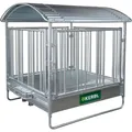 Produktbild: Kerbl Pferde-Viereckraufe mit Sicherheitsfreßgitter 2 x 2 m