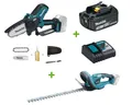 Produktbild: Makita 18V Akku-Set DUC101Z Astsäge + DUH523Z Heckenschere + Akku 3Ah + Lader