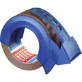 Produktbild: tesapack Solid & Strong inkl. Abroller - leise abrollbares Paketband/Packband zum sicheren Verschließen von Paketen, braun, 66m : 50mm