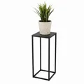 Produktbild: FRAMADO - Pflanzenständer Ferro - 24x24x70cm - Farbe Schwarz - für Zimmerblumen - Metallregal - Dekorativer Tisch - Blumenständer - für Zimmerecke, Wohnzimmer, Balkon