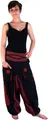 Produktbild: GURU SHOP Haremshose, Pluderhose, Pumphose, Aladinhose Spirale - Schwarz/rot, Damen, Size:S
