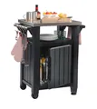 Produktbild: Keter Servierwagen aus Kunststoff Grillwagen Beistelltisch Grill Serviertisch
