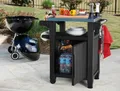 Produktbild: Keter Service-Tisch Unity, für Garten, Terasse und Balkon, Beistell Grilltisch