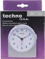 Produktbild: WT 753 Funkwecker Silber Weckerzeiten 1 fluoreszierende Zeiger