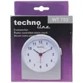 Produktbild: WT 753 Funkwecker Silber Weckerzeiten 1 fluoreszierende Zeiger