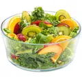 Produktbild: KONZEPT Salatschüssel aus Glas, 1,7 L, Glasschale ideal für Salat, Obst, Snack, Mussli, Süßigkeiten, Spülmaschinenfest, 19 cm Durchmesser