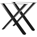 Produktbild: Metalo Pro Tischbeine, Schwarz, Metall, 70x72x8 cm, Esszimmer, Tische, Esstische, Tischsysteme