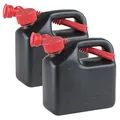Produktbild: 2er Set Reserve- bzw. Benzinkanister 3 Liter Schwarz mit UN-Zulassung