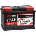 Produktbild: LANGZEIT Autobatterie 12V 77Ah 750A/EN ersetzt 68AH 70AH 72AH 74AH 75AH 80AH