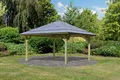 Produktbild: Karibu Pavillon Kirn1, (Set), BxTxH: 431x431x315 cm, mit H-Pfostenanker