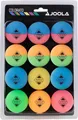 Produktbild: Joola Tischtennis Ballset Colorato mit 12 bunten Bällen | Tischtennisbälle TT