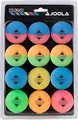 Produktbild: Joola Tischtennis Ballset Colorato mit 12 Bunten Bällen Tischtennisbälle