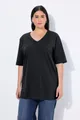 Produktbild: Ulla Popken T-Shirt T-Shirt Basic Relaxed Fit V-Ausschnitt Halbarm
