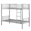 Produktbild: BB Sport Hochbett Metall Etagenbett Stockbett Liegefläche jeweils 90 x 200 cm - teilbar in Zwei Einzelbetten