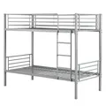 Produktbild: Hochbett Bett Metall Etagenbett Stockbett teilbar in 2 Einzelbetten