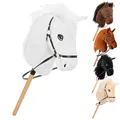 Produktbild: Imperial Riding KL10125004 Hobby Horse „IRH Free Spirit“ Steckenpferd mit Zaumzeug & Zügeln, Stockpferd für Hobby Horsing, Weiß