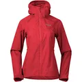 Produktbild: Bergans Microlight W Jacket Rot - Atmungsaktive leichte Damen Windjacke, Größe S - Farbe Fire Red