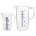 Produktbild: Messbecher Set 100 ml + 250 ml, erhabene blaue Skala