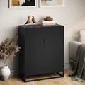 Produktbild: skølm Izar Sideboard 80 cm breit, Schwarz, 2 Fächer, Doppeltüren, Metall