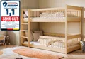 Produktbild: Kids Collective Kinderbett Hochbett Etagenbett 80x180, 90x190, 90x200 cm, umbaubar zu 2 Betten​ (mit abgerundeten Kanten), 80x180 cm von 3. bis 12. Lebensjahr, Natur​