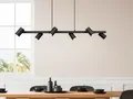 Produktbild: Balken Pendelleuchte Schwarz 6 flammig Küchenlampen für Esstisch & Küchentheke