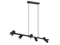 Produktbild: TRIO Leuchten LED Pendelleuchte, Dimmfunktion, LED wechselbar, Warmweiß, große Esstisch-lampe mehrflammig über Kücheninsel Schwarz Breite 115cm