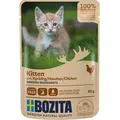 Produktbild: Bozita Katzen-Nassfutter Häppchen in Sauce Hühnchen für Kitten 85 g
