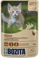 Produktbild: Bozita Häppchen in Soße Hühnchen für Kitten Pouch Portionsbeutel 12 x 85g