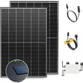 Produktbild: Solakon Balkonkraftwerk 900W Solaranlage mit Ziegeldach Halterung Paarmontage Steckerfertig Komplettset Photovoltaik 800W Kabellänge 5m