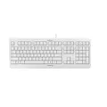 Produktbild: CHERRY KC 1000, Kabelgebundene Tastatur, EU-Layout (QWERTY), Plug & Play über USB-Anschluss, Flaches Design, Flüsterleiser Tastenanschlag, Weiß-Grau