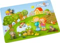 Produktbild: 8 Teile HABA Kinder Greifpuzzle Obstgarten 1304430001