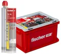 Produktbild: fischer Montagemörtel FIS VL 360 S im praktischen Handwerkerkoffer, für Standardanwendungen in Voll- und Lochsteinmauerwerk sowie gerissenem Beton, 20 Kartuschen je 360 ml