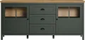 Produktbild: trendteam Stanton Sideboard Tannengrün/Evoke Eiche, B/H/T ca. 185/86/45 cm