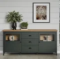 Produktbild: trendteam Sideboard Sideboard Stanton, Tannengrün / Eiche