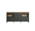 Produktbild: trendteam Sideboard Stanton Sideboard grün, Eiche dekor.