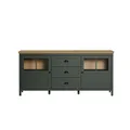 Produktbild: trendteam Sideboard Kommode Anrichte Schrank Stanton Tannengrün 185x86x45 cm