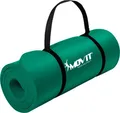 Produktbild: MOVIT Gymnastikmatte Pilates, Gymnastik, Yoga, Matte - hautfreundlich und , Yogamatte für Zuhause oder Unterwegs - 183x60x1cm, Dunkelgrün
