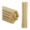 Produktbild: Relaxdays Bambusstäbe, 200er Set, 30 cm, Bambusstöcke zum Basteln, Rankhilfe für Zimmerpflanzen, Bastelstäbe rund, Natur