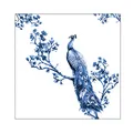 Produktbild: Ambiente Serviette Lunch 33x33cm Motiv: Royal peacock - edler Pfau blau 20 Stück pro Packung
